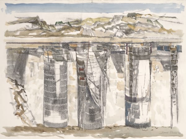 Lamar Dodd, No. 4 Coulee Construction, 1973