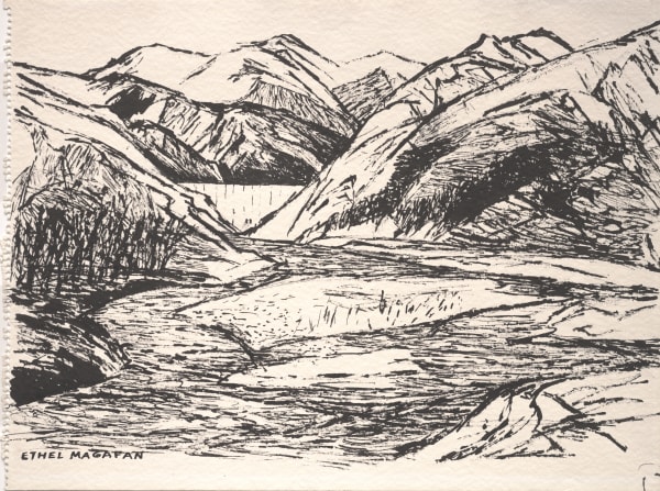 Ethel Magafan, Gibson Dam, Montana, 1971