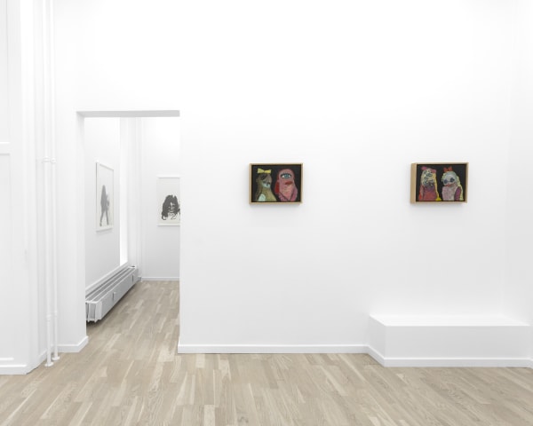 Installation view from "DOUBLE PORTRAITS" at OTP Copenhagen, 2022.
