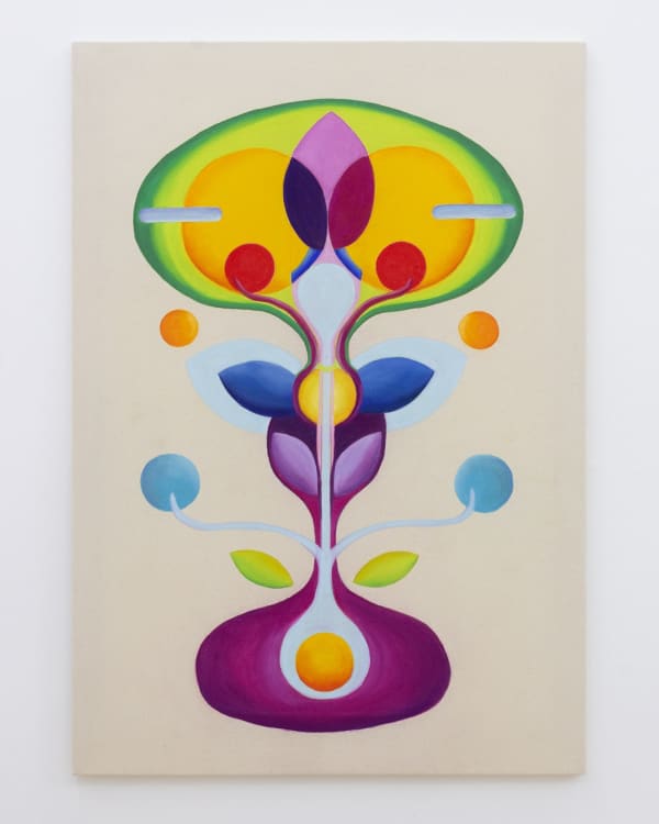 Anu Ramdas, All That Is – Is Magic [Earth and Moon], 2023, dry pastel on canvas, 100 x 70 cm
