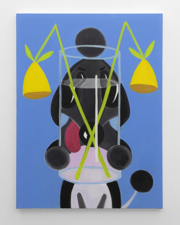 Keith Boadwee, I Hate to Eat Alone, 2022, oil on linen, 101.6 x 76.2 cm