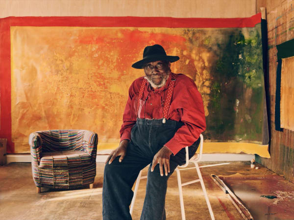 MilK Magazine | London: in the studio of the painter Frank Bowling, a figure of contemporary art