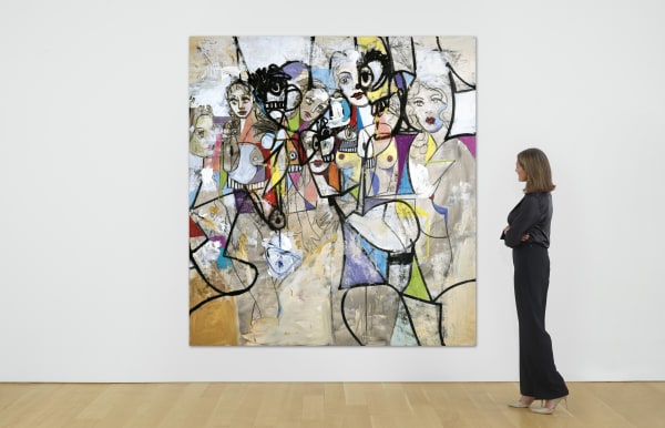 Title: George Condo - Escaping from Dark Source: Christies, Hong Kong 2017