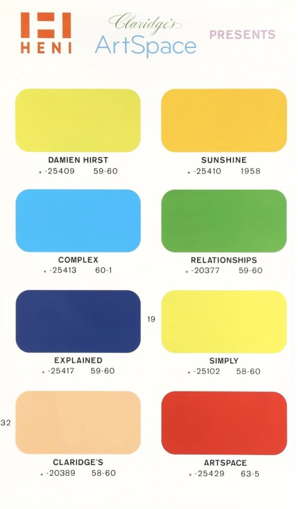 Damien Hirst, Claridges - Sunshine and Colour Chart, 2021