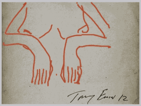 Tracey Emin, iPad sketch - Car Boot, 2012