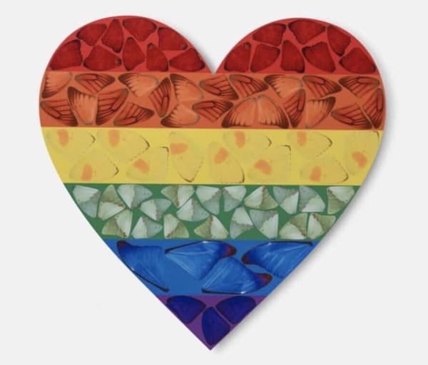 Damien Hirst, Butterfly Heart (small) H7-2, 2020