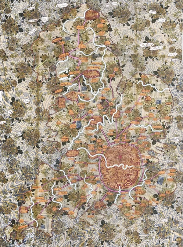 Grayson Perry, England as seen from Islington in Lockdown, 2021