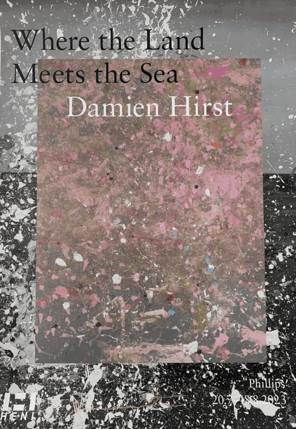 Damien Hirst, Where the Land Meets the Sea - Pink, 2023