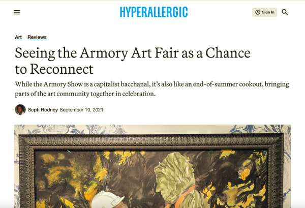 Seeing the Armory Art Fair as a Chance to Reconnect