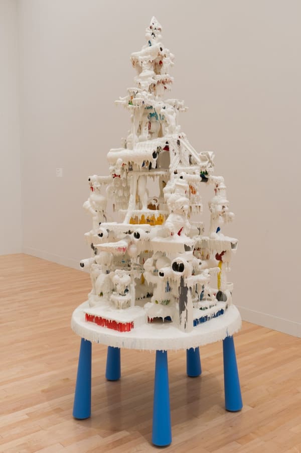 KANEUJI Teppei, White Discharge (Built-up objects) #4, 2009 Photo: Eiji Ina