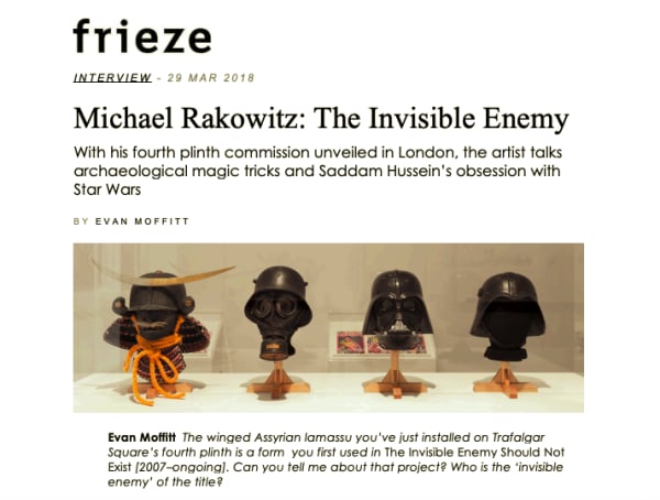Michael Rakowitz: The Invisible Enemy