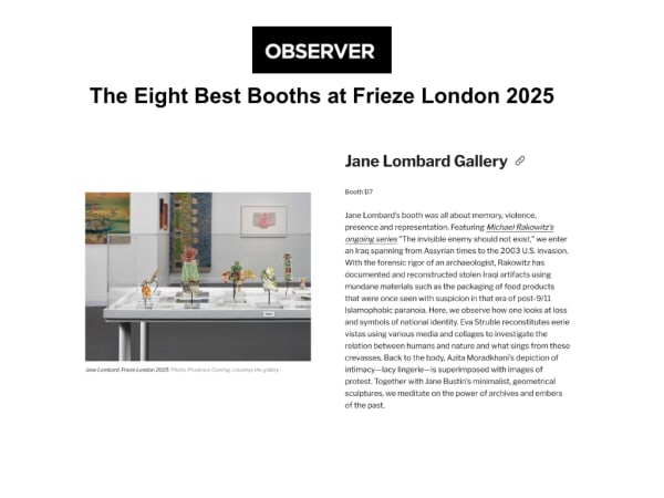 The Eight Best Booths at Frieze London 2025