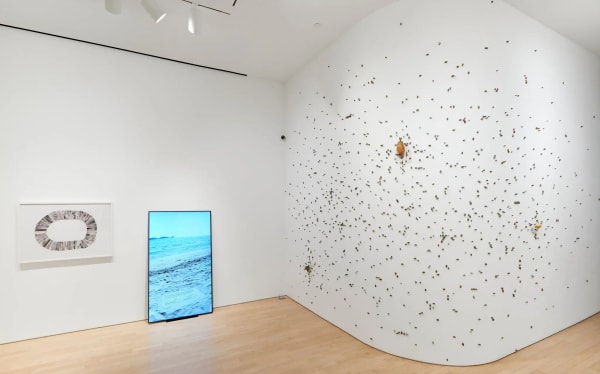 Miguel Aquilizan’s “Silent Gravity” (2023). Photo by Arturo Sanchez