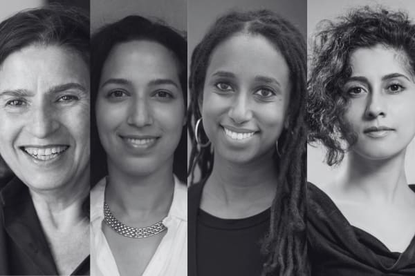 (From top left clockwise): Barbara Pollack, Jazia Hammoudi, Azita Moradkhani, Helina Metaferia.