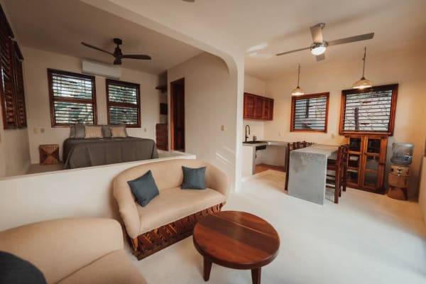 Casita bedroom/living space