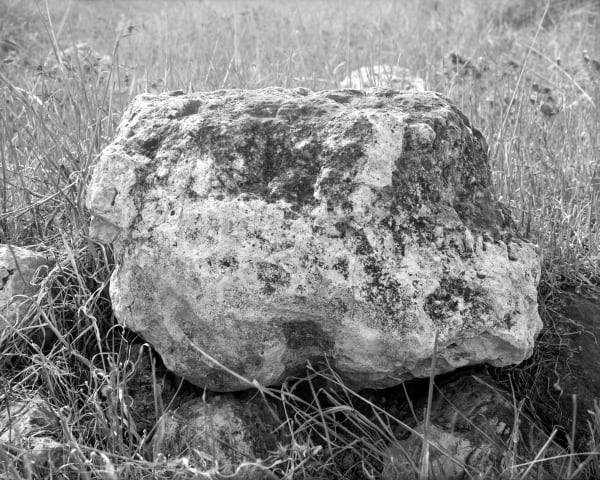 a stone in judean mountain