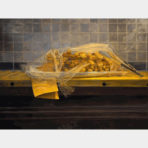 AUDREY RODRIGUEZ Still Life with Churros on a Subway Platform 2022