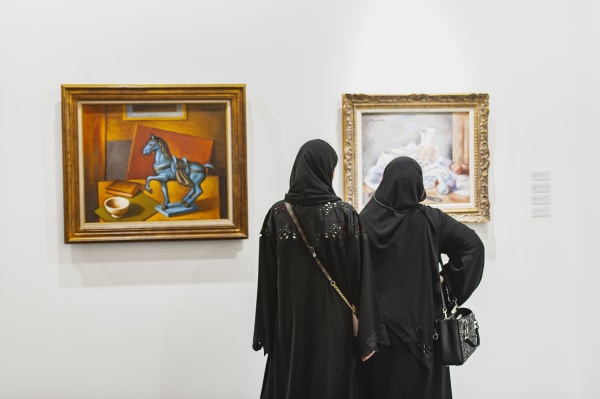 From left to right: Pierre Boucherle, Nature Morte- Le cheval bleu; Pierre Boucherle, Nature morte aux figues