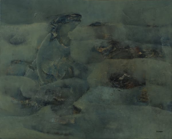 M'hamed Issiakhem, Maternité Dans Un Paysage