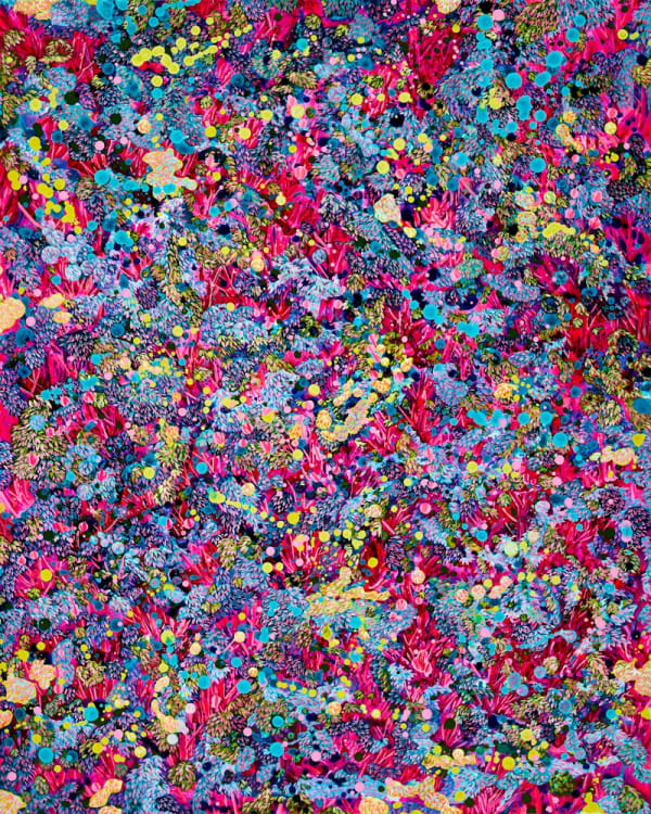 PARK TAEHOON PARKTAERIA (Drop), 2023 Acrylic on canvas 90.9 x 72.7cm