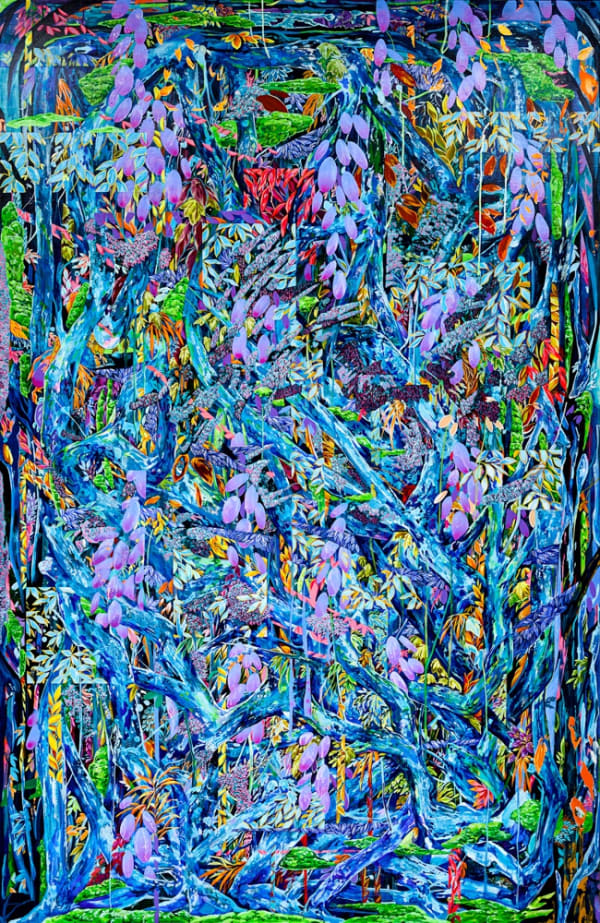 Park Taehoon Partaeria (Big Tree Skyblue), 2024 Acrylic on canvas 193.9 x 130.3cm