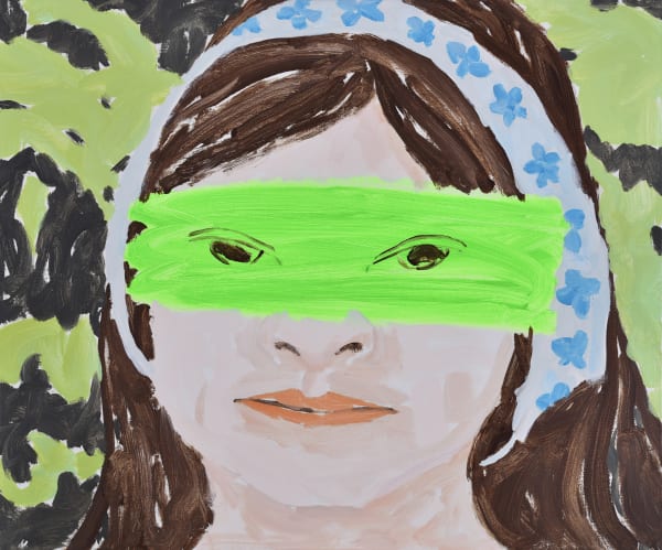 HWANG DO YOU THE GREEN RAY, 2023 Acrylic on canvas 60.6 x 72.7cm