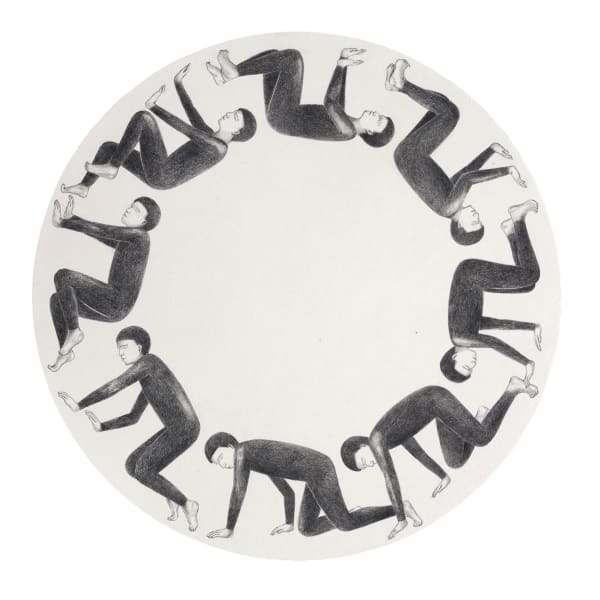 Crawl Apple Wong Color Pencil On Chinese Rice Paper 38 X 38 Cm 2017 Copy