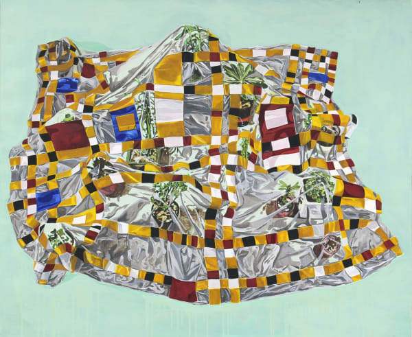 Tang Kwong San Deviation Of Grid Oil On Canvas 100 X 120 Cm 2017