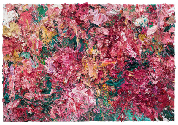 Blossom No 3 No 3 Oil And Mixed Media On Canvas 150X220Cm Diptych