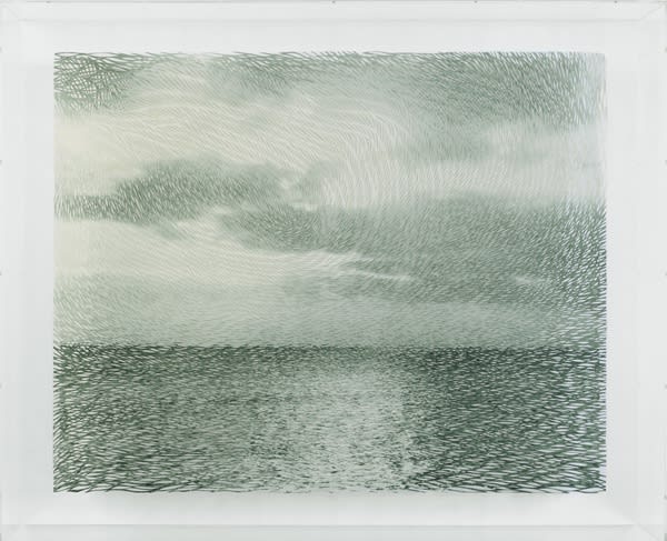 Georgia Russell Green Horizon Cut Photograph 75Hx92 5Wx17