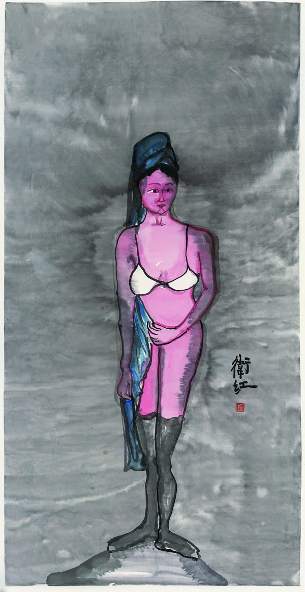 Jin Weihong Standing Alone 1 136 X 68Cm 2010