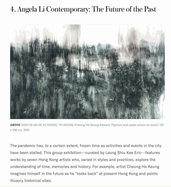 Tatler｜10 Must-See Art Exhibitions In Hong Kong In July 2021