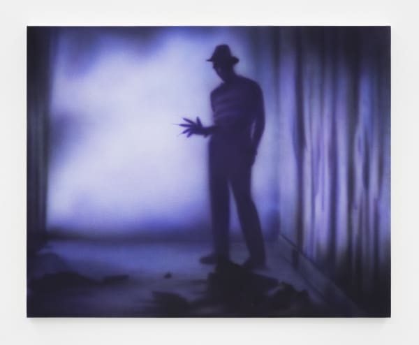 Aryo Toh Djojo Stolen Box Logo, 2022 Signed & dated on the back Acrylic on painting 61 x 76 cm. 24 x 30 in.