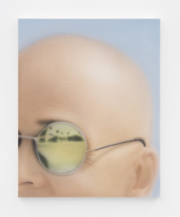 Aryo Toh Djojo Dots on faces, 2022 Signed & dated Acrylic on canvas 41 x 51 cm. 16 x 20 in.