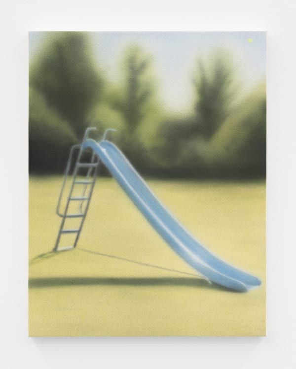 Aryo Toh Djojo Kick Flip Tail Slide, 2022 Acrylic on canvas 36 x 46 cm. 14 x 18 in.