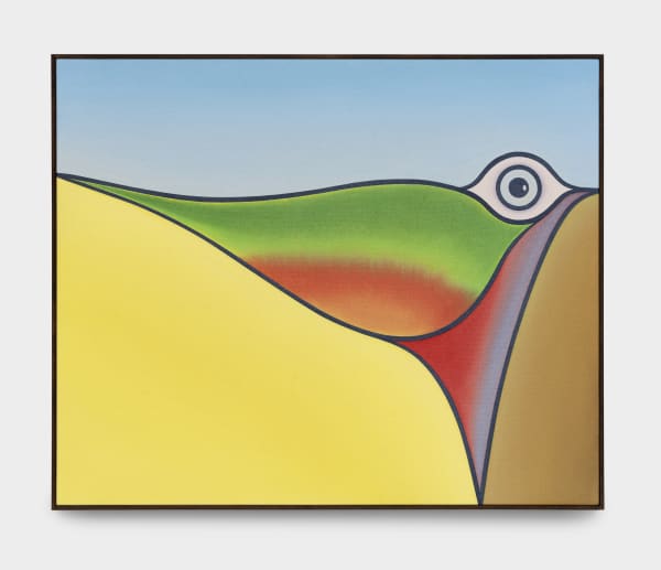 Anthony MilerNOT TITLED, 2022 Acrylic on raw canvas 72.4 x 87.6 cm. 28½ x 34½ in.