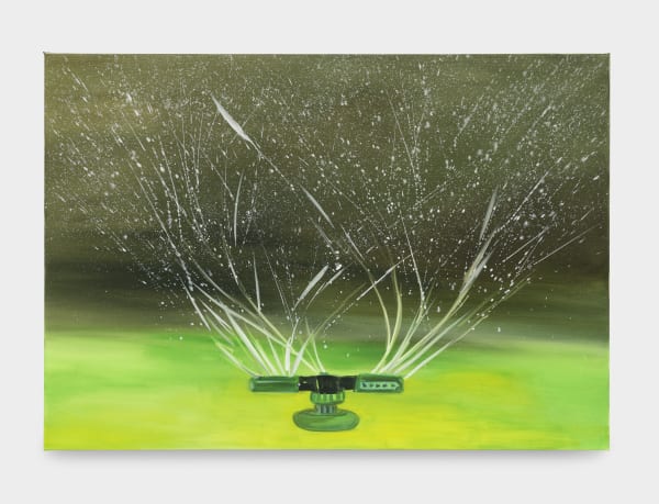 Aglaé BassensSUMMER HEAT, 2022 Oil on canvas 70 x 100 cm. 27 ½ x 39 ½ in.