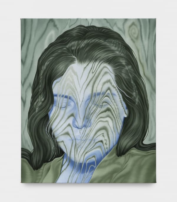 Jenny MorganFABLE PHANTOM, 2022 Oil on canvas with seam 55.9 x 45.7 cm. 22 x 18 in.