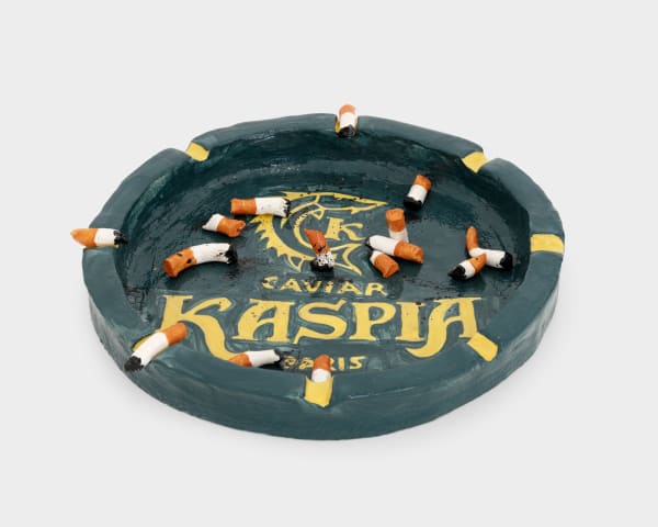 Jake ClarkCAVIAR KASPIA, 2022 Glazed earthenware 31 x 31 x 4 cm. 12 x 12 x 1 ½ in.