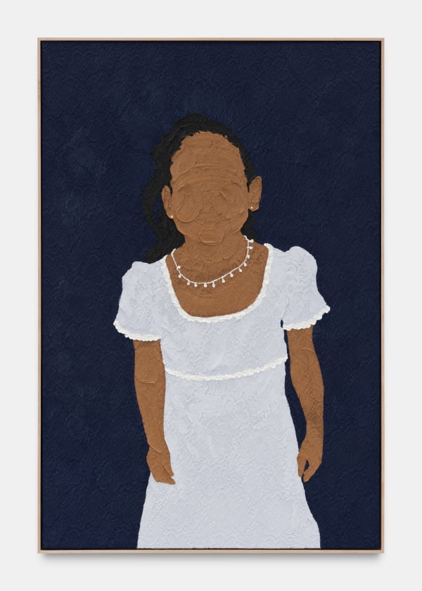 Shaina McCoy Self Portrait #13, 2023 Oil on canvas 152.4 x 101.6 cm. 60 x 40 in.