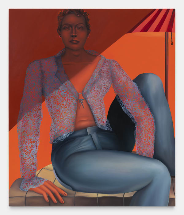 Coady Brown My Eyes Burned Bright, 2023 Oil on canvas 162.6 x 137.2 cm. 64 x 54 in.