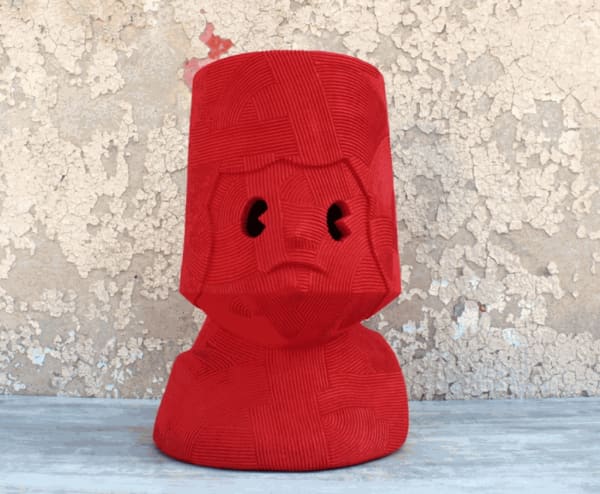 En Iwamura Neo-Jomon: Red Face, 2019 Ceramics