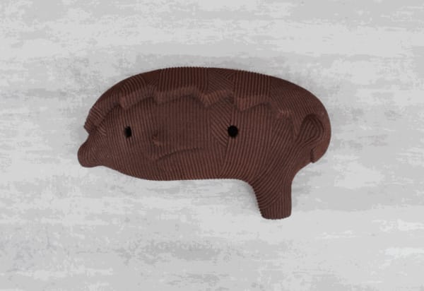 En Iwamura Neo-Jomon: Kid (Wall hanging piece), 2019 Ceramics