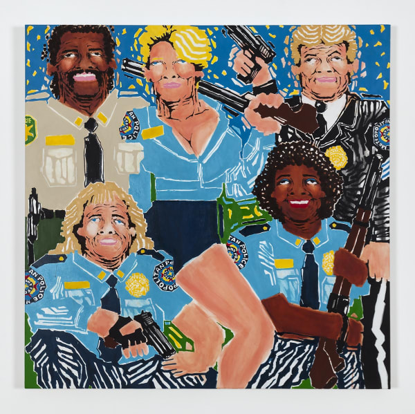 Koichi Sato copy of Koichi Sato American Police, 2019 Acrylic on canvas