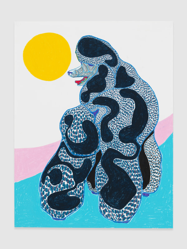 Susumu Kamijo THE LUCID SPRING, 2019 Pastel, pencil & oil pastel on paper (framed)