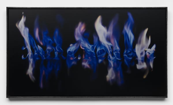 Léo Luccioni Make. Believe - "Sony", 2021 Dye-sublimation print on ChromaLuxe aluminum panel, artist frame (burnt wood finish) 47 x 83 x 4.5 cm. 18 x 32 x 2 in.