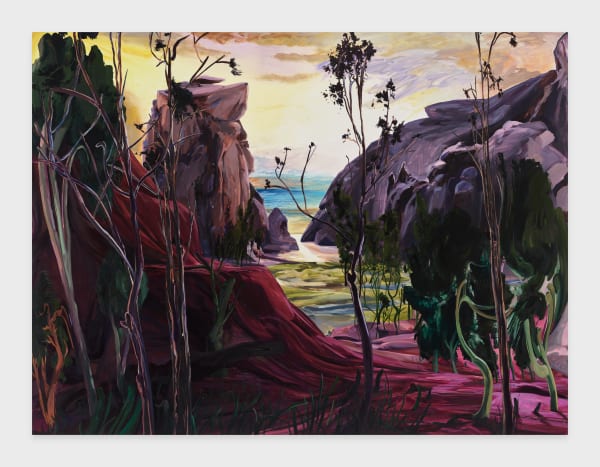 Emma Webster Fjord, 2021 Oil on linen 183 x 244 cm. 72 x 96 in.