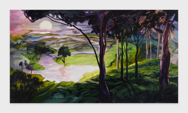 Emma Webster Nouveau Nocturn, 2021 Oil on linen 152 x 274 cm. 60 x 108 in.