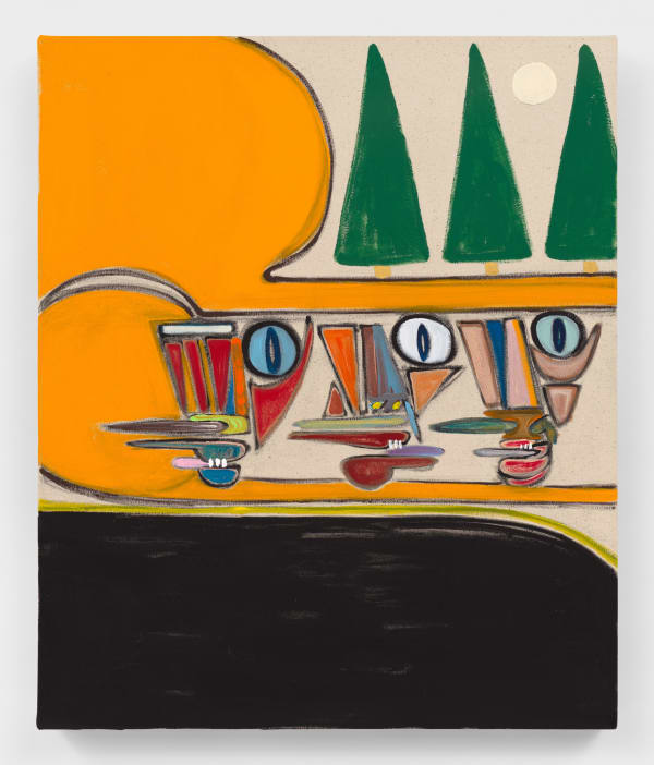 Susumu Kamijo The Parade, 2022 Flashe vinyl paint on canvas 51 x 61 cm. 20 x 24 in.