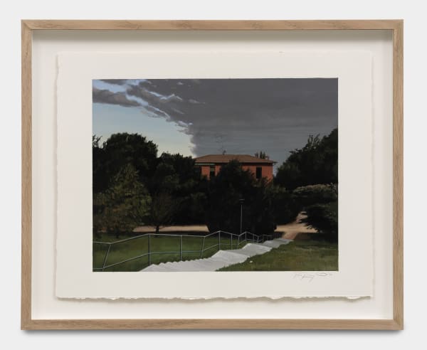 Paul Rouphail House, 2023 Gouache and pencil on paper 42.7 x 53 cm. (framed) 17 x 21 in. (framed)